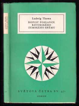 Dopisy poslance bavorského zemského sněmu