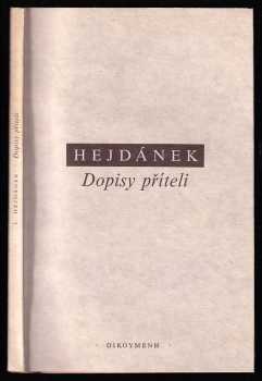 Ladislav Hejdánek: Dopisy příteli