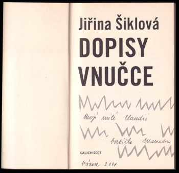 Jiřina Šiklová: Dopisy vnučce