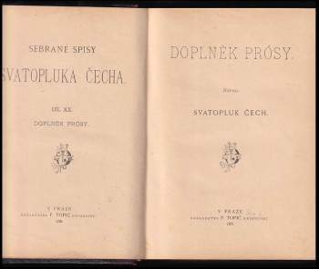 Svatopluk Čech: Doplněk prósy