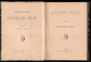 Svatopluk Čech: Doplněk veršů
