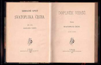Svatopluk Čech: Doplněk veršů