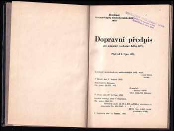Dopravní předpis pro normálně rozchodné dráhy SHD
