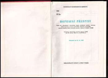 Dopravní předpisy - výňatek pro vlakvedoucí, vlakvedoucí jiných služebních odvětví, nádražní, vedoucí posunu, dozorce spádoviště, tranzitéry-přípraváře, traťové strojníky - řidiče traťových strojů a vedoucí drobných vozidel
