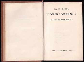 Jaromír John: Dořini milenci a jiné kratochvíle