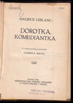 Maurice Leblanc: Dorotka, komediantka
