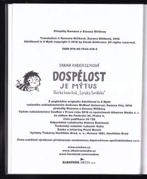 Sarah Andersen: Dospělost je mýtus