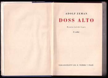 Adolf Zeman: Doss Alto