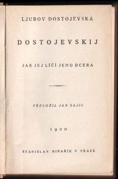 Ljubov Fedorovna Dostojevskaja: Dostojevskij
