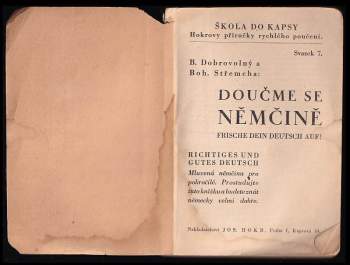 Bohumil Dobrovolný: Doučme se němčině