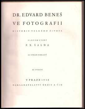Dr. Edvard Beneš ve fotografii