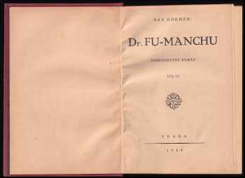 Sax Rohmer: Dr. Fu-Manchu
