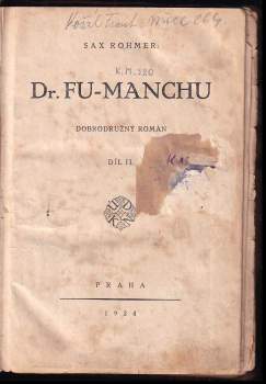 Sax Rohmer: Dr. Fu-Manchu - II. díl