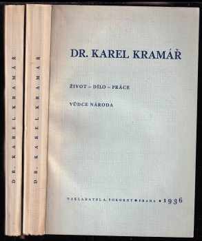 Karel Kramář: Dr. Karel Kramář