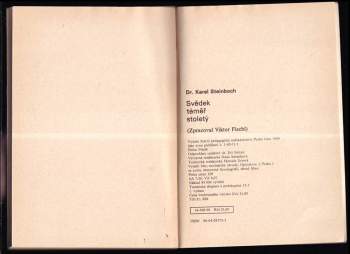 Karel Steinbach: Dr. Karel Steinbach - svědek téměř stoletý
