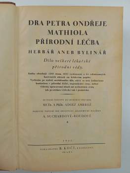 Pietro Andrea Mattioli: Dra Petra Ondřeje Mathiola přírodní léčba