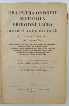 Pietro Andrea Mattioli: Dra Petra Ondřeje Mathiola přírodní léčba
