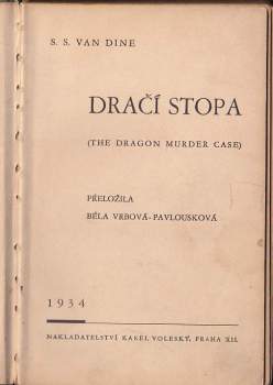 S. S. van Dine: Dračí stopa