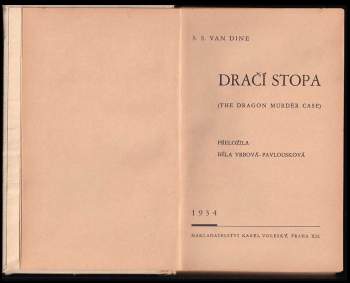 S. S. van Dine: Dračí stopa