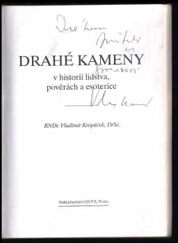 Vladimír Kropáček: Drahé kameny v historii lidstva, pověrách a esoterice
