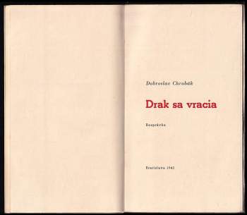 Dobroslav Chrobák: Drak sa vracia