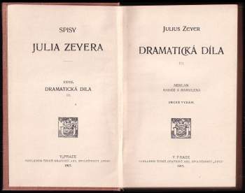 Julius Zeyer: Dramatická díla
