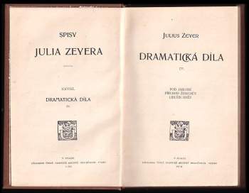 Julius Zeyer: Dramatická díla