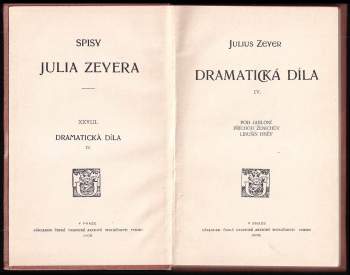 Julius Zeyer: Dramatická díla