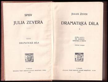 Julius Zeyer: Dramatická díla