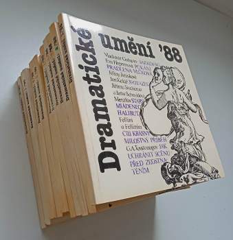 Dramatické umění, kompletní ročníky 1988 - 1989 + půl ročníku 1990
