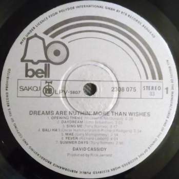 David Cassidy: Dreams Are Nuthin' More Than Wishes...
