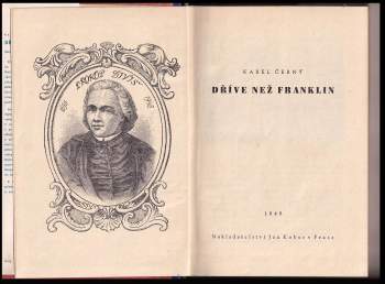Karel Černý: Dříve než Franklin