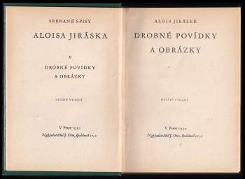 Alois Jirásek: Drobné povídky a obrázky
