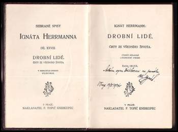 Ignát Herrmann: Drobní lidé I - II