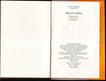 Maksim Gor‘kij: Drsné lásky
