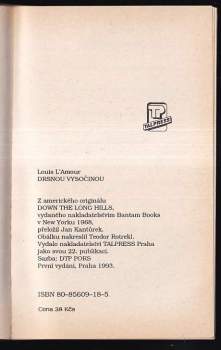Louis L'Amour: Drsnou vysočinou
