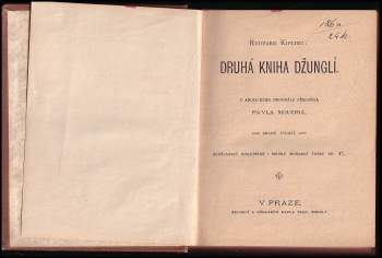Rudyard Kipling: Druhá kniha džunglí