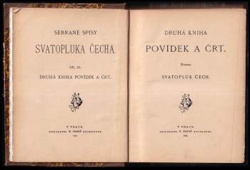 Svatopluk Čech: Druhá kniha povídek a črt
