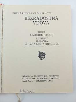 Laurids Bruun: Druhá kniha Van Zantenova