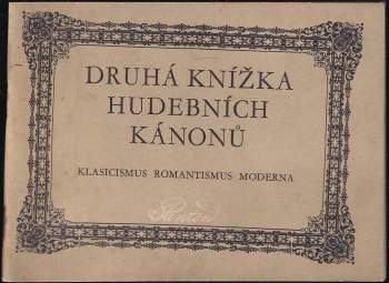 Druhá knížka hudebních kánonů