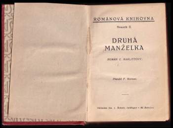 Eugenie Marlitt: Druhá manželka