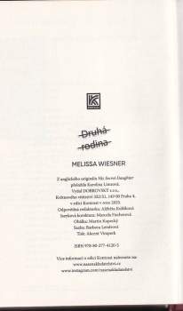 Melissa Wiesner: Druhá rodina