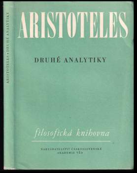 Aristotelés: Druhé analytiky