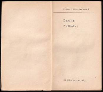 Simone de Beauvoir: Druhé pohlaví