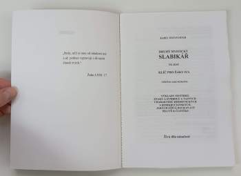 Karel Weinfurter: Druhý mystický slabikář, to jest, Klíč pro žáky D.S