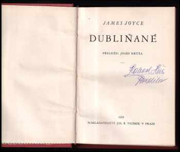 James Joyce: Dubliňané