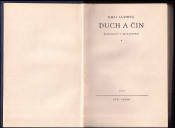 Emil Ludwig: Duch a čin