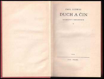 Emil Ludwig: Duch a čin