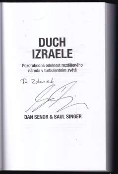 Dan Senor: Duch Izraele