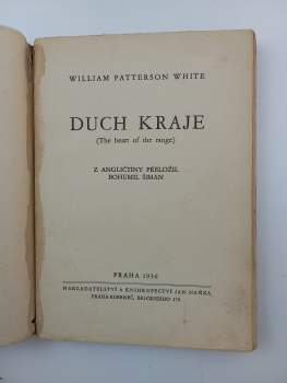 William Patterson White: Duch kraje